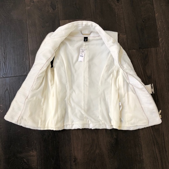 White House Black Market Tweed Vest, White, Small - Picture 6 of 10